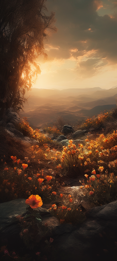 Flowers AI wallpaper 49 — free 4K background