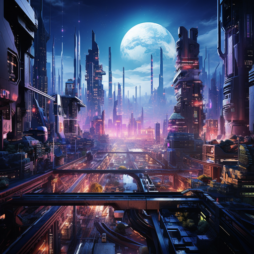 Sci-Fi AI wallpaper 35 — free 4K background
